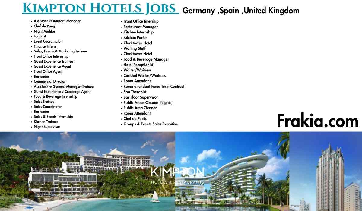 Kimpton Hotels Jobs Germany ,Spain United Kingdom